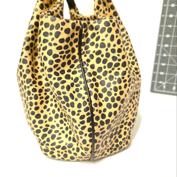 Kate Spade Vintage Shoulder Bag Animal Print Patent Leather Straps Red Interior - Picture 8 of 13